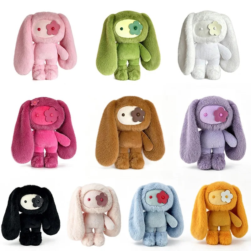 Vinyl Figure Blank - 30cm Cute Juju Rabbit Plush Flower