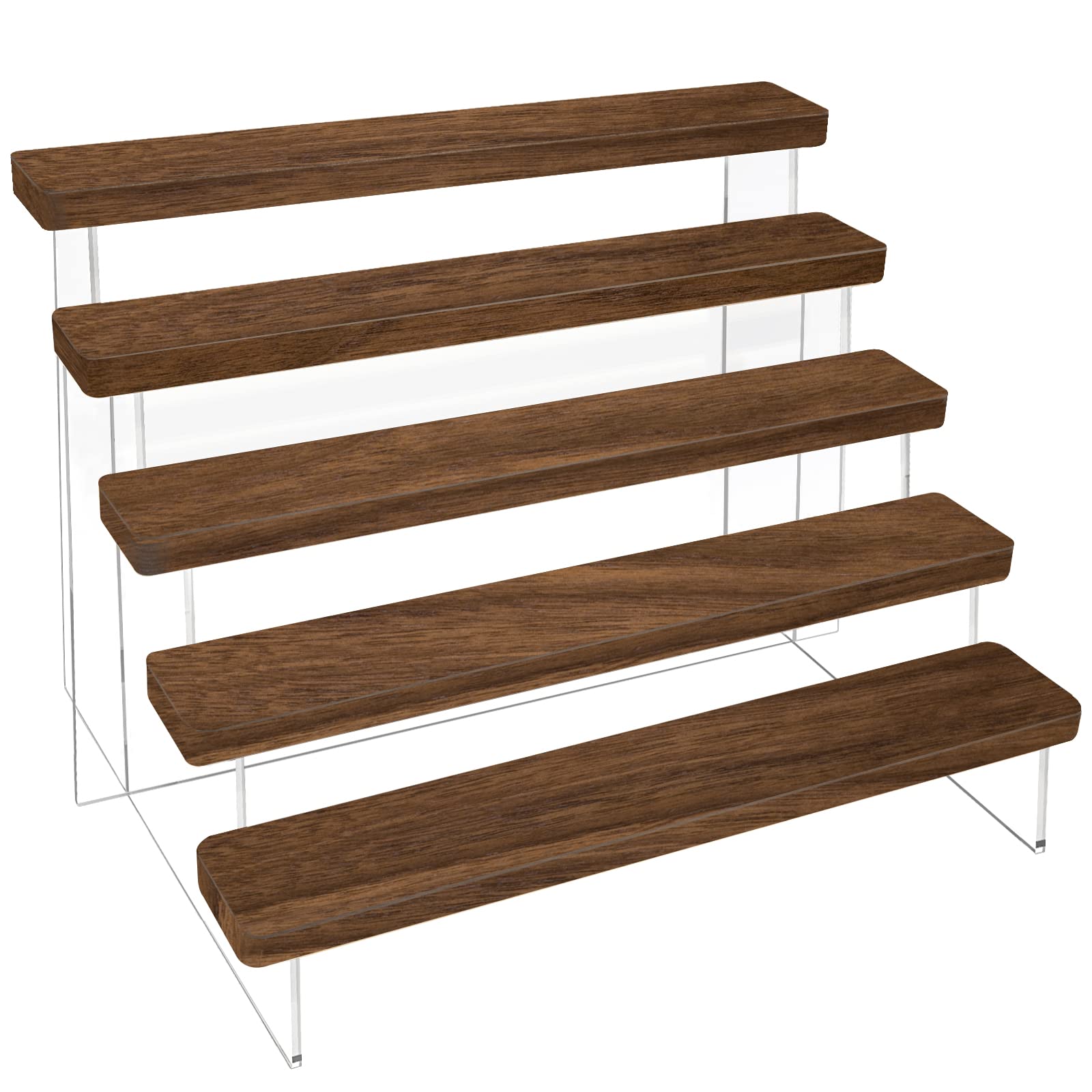 Display Risers Set - Acrylic Risers Display Shelf Wood Display