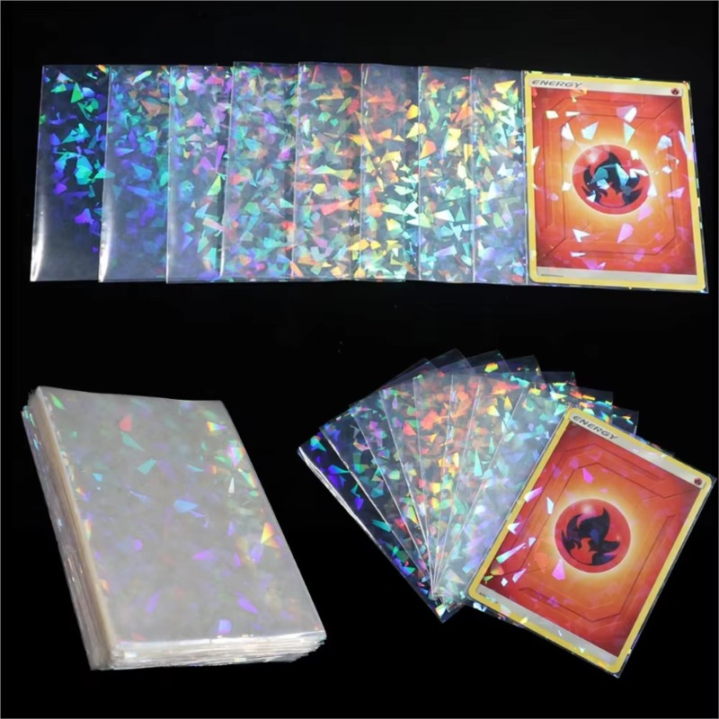 Card Penny Sleeve - Shatter Effect Rainbow Laser Card Sleeves