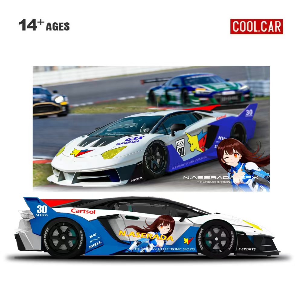 Die Cast Car 1 64 - Cool Car 1:64 GTEVO Superrace Electronic