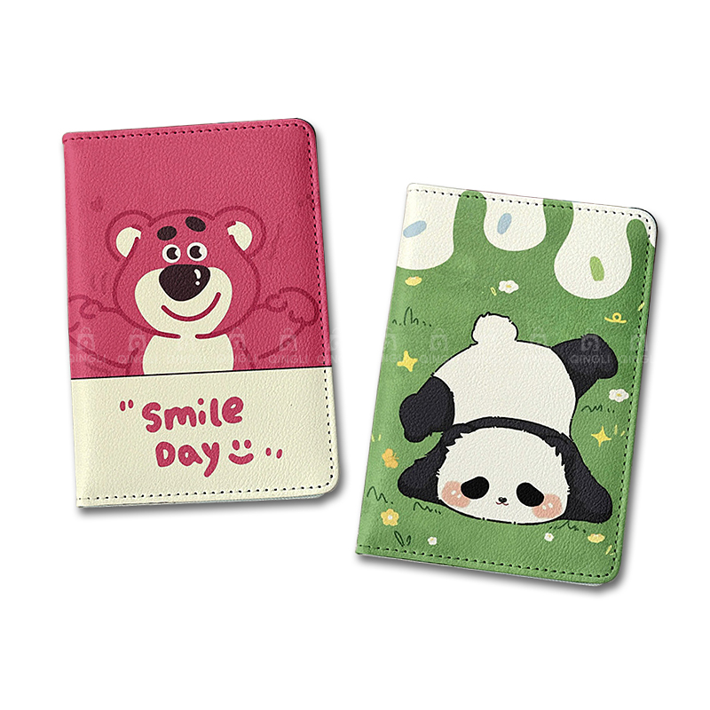 Card Top Loader - Cute Panda Passport Cover Girl Cartoon
