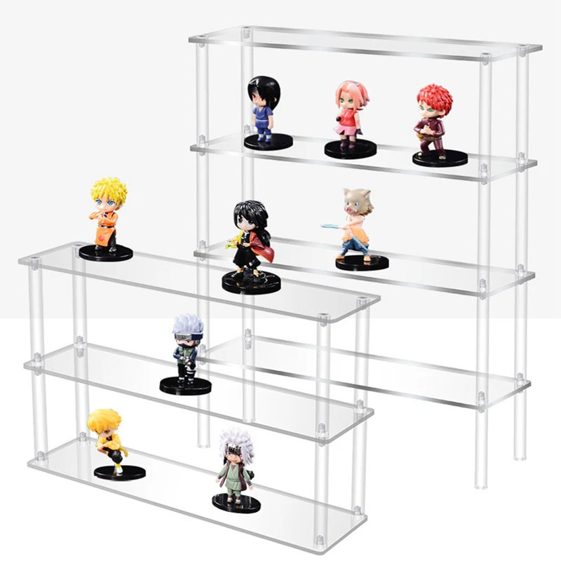 Display Risers Set - Clear Acrylic Display Riser Stand for