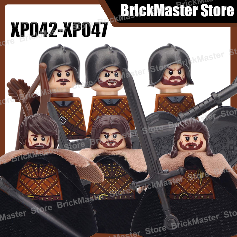 Lego Minifigure Holder - MOC Medieval Military Knight Warrior Soldier