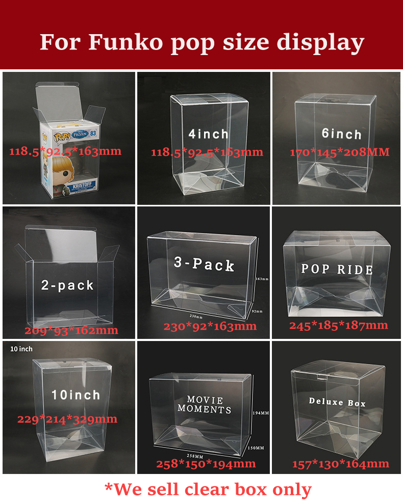 Trong Suốt Rõ Nét Hộp Cho Bộ P - đánh giá và giá Funko Pop Protector