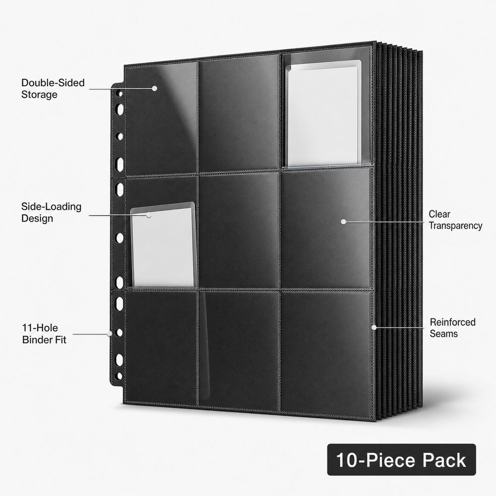 10Pcs 9-Pocket A4 Trading Card - đánh giá và giá Trading Card Binder