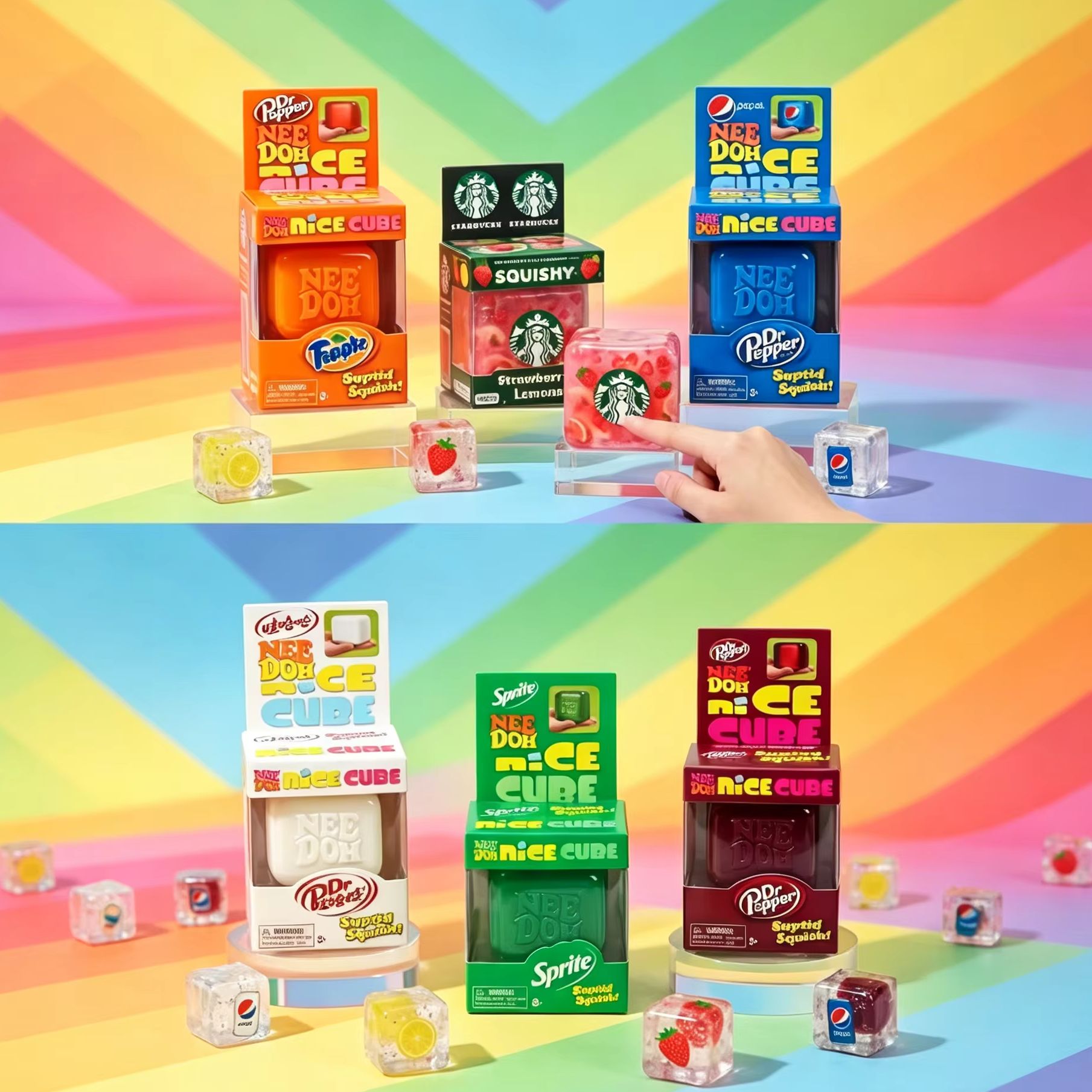 Schylling NeeDoh Nice Cube Squ - đánh giá và giá Fidget Cube Original