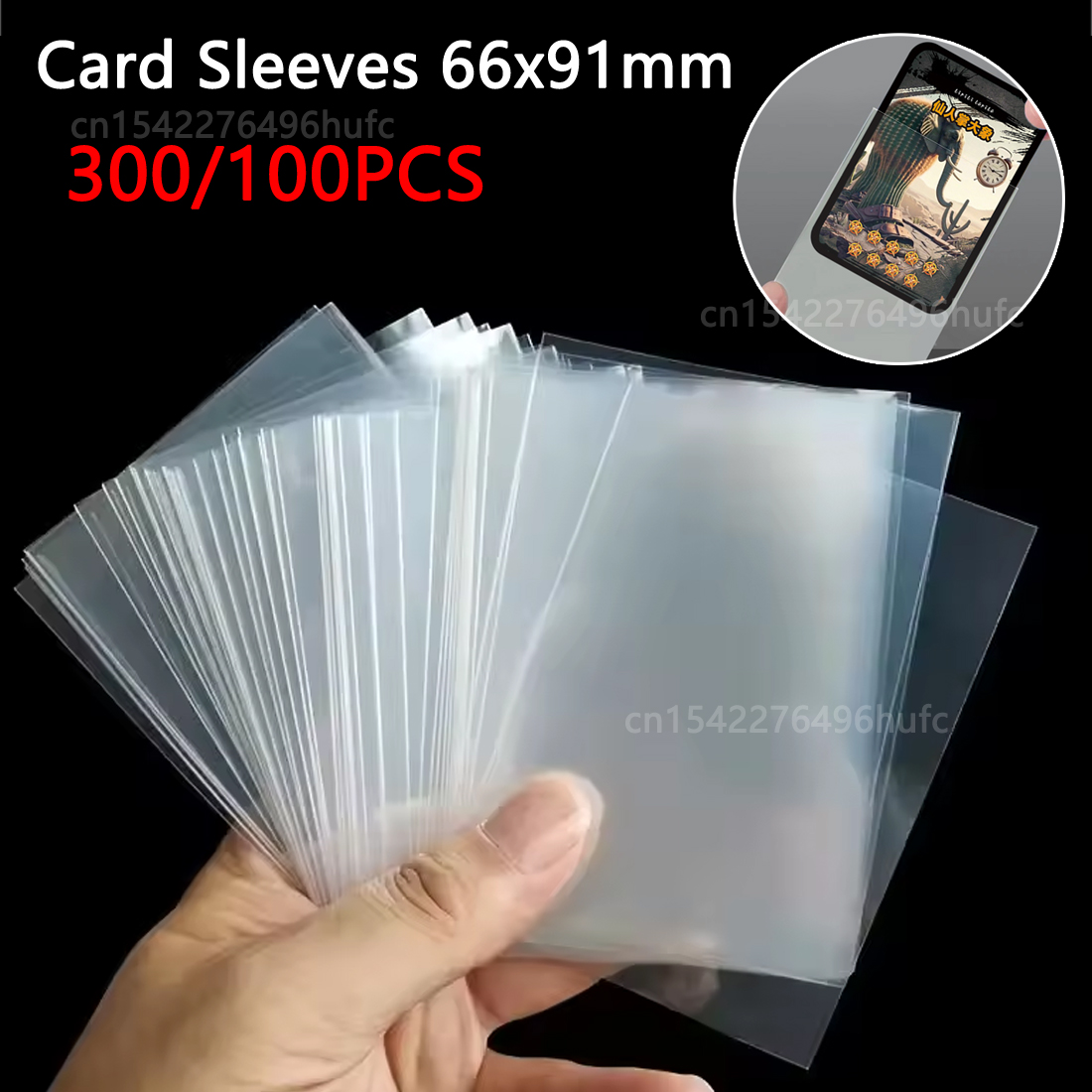 300/100Pcs 66*91mm Card Sleeve - đánh giá và giá Card Penny Sleeve