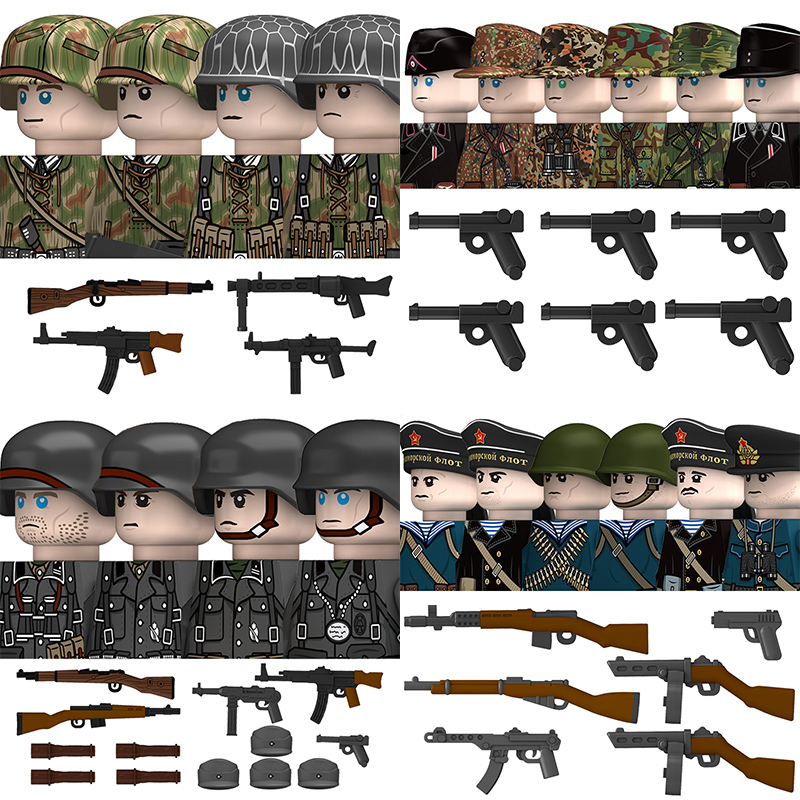 WW2 Military German North Afri - đánh giá và giá Lego Minifigure Holder