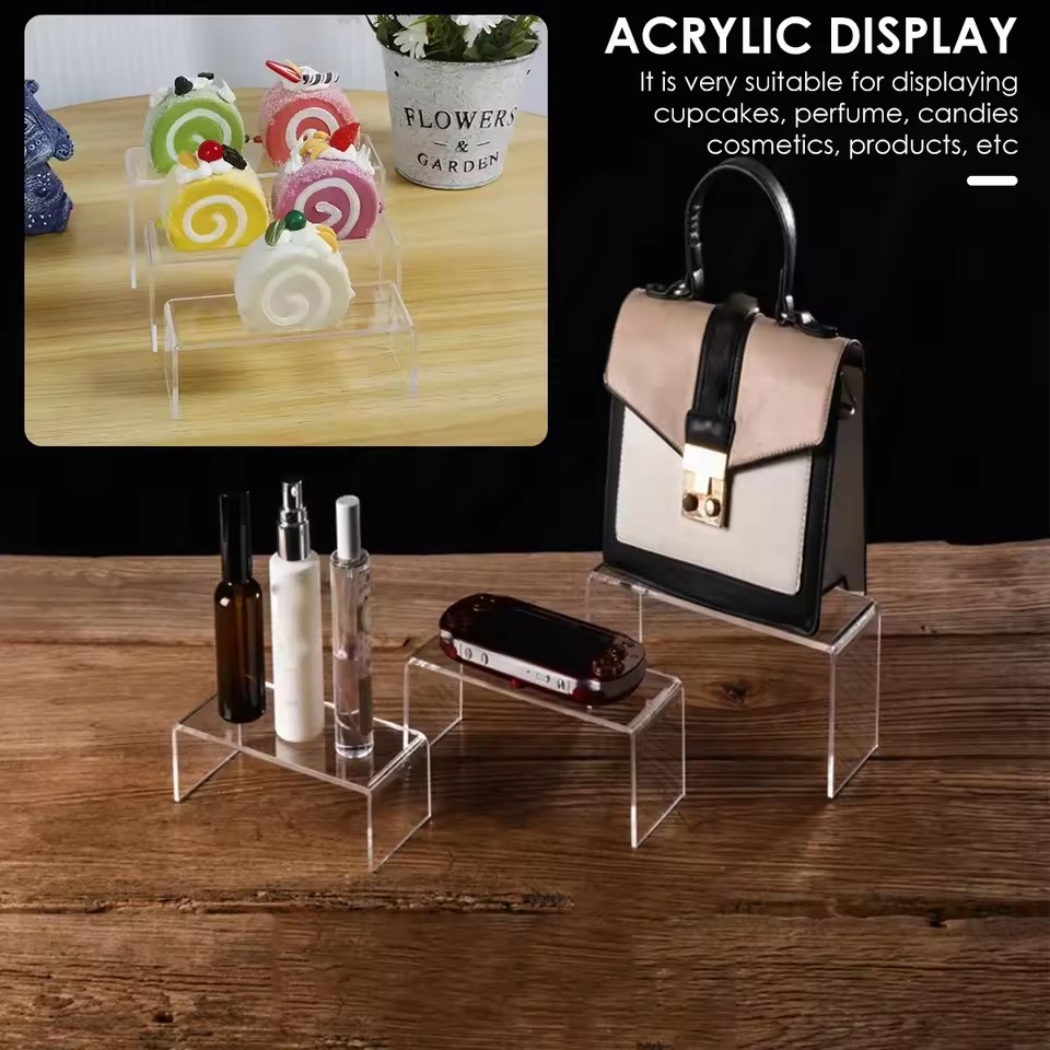 3/6/9/12Pc Clear Acrylic Displ - đánh giá và giá Display Risers Set