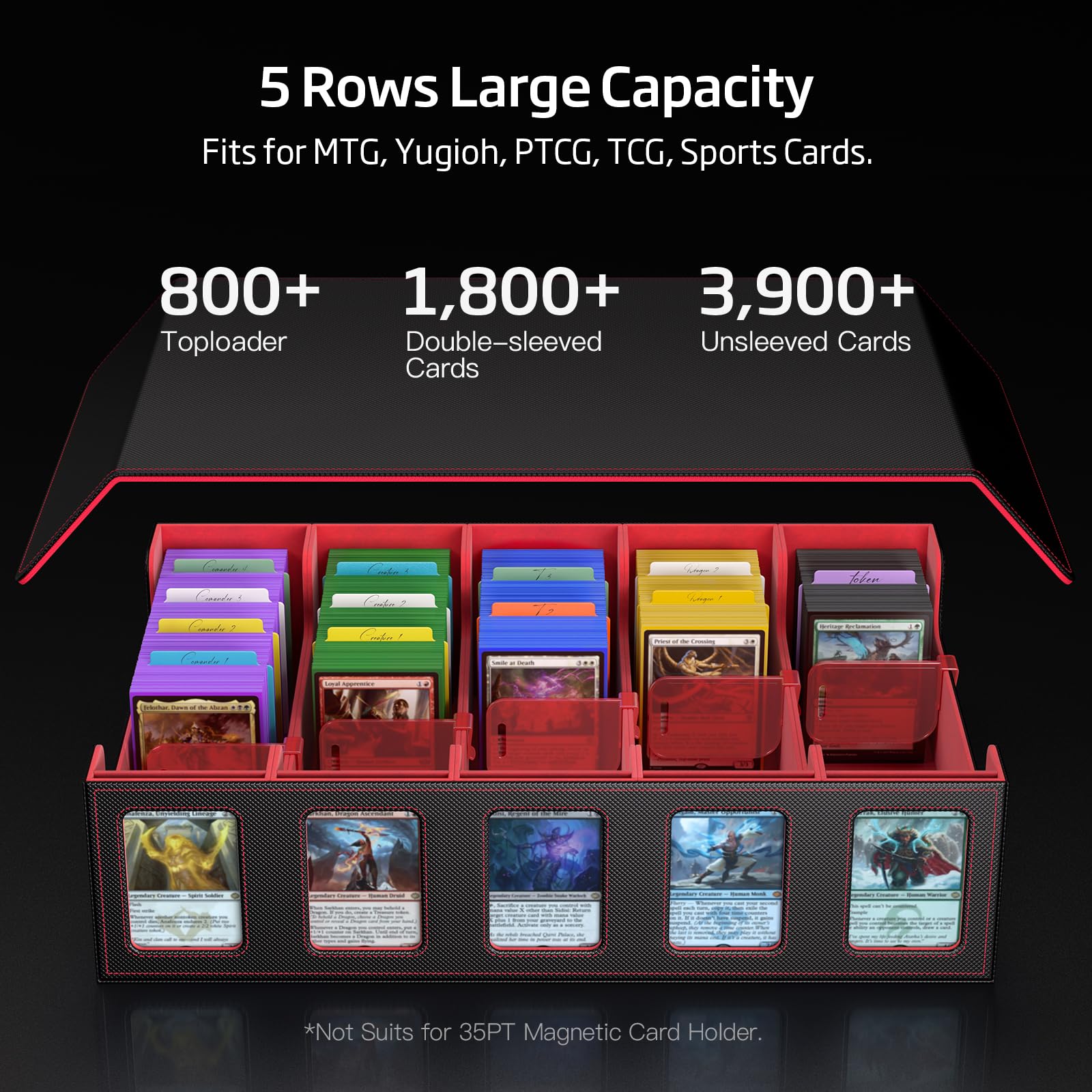Trading Card Storage Box 5-Row - đánh giá và giá Trading Card Binder