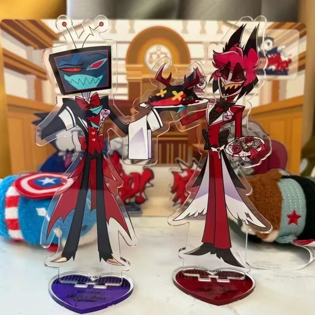 2pcs Hazbin Anime Peripherals  - đánh giá và giá Figma Stand Set