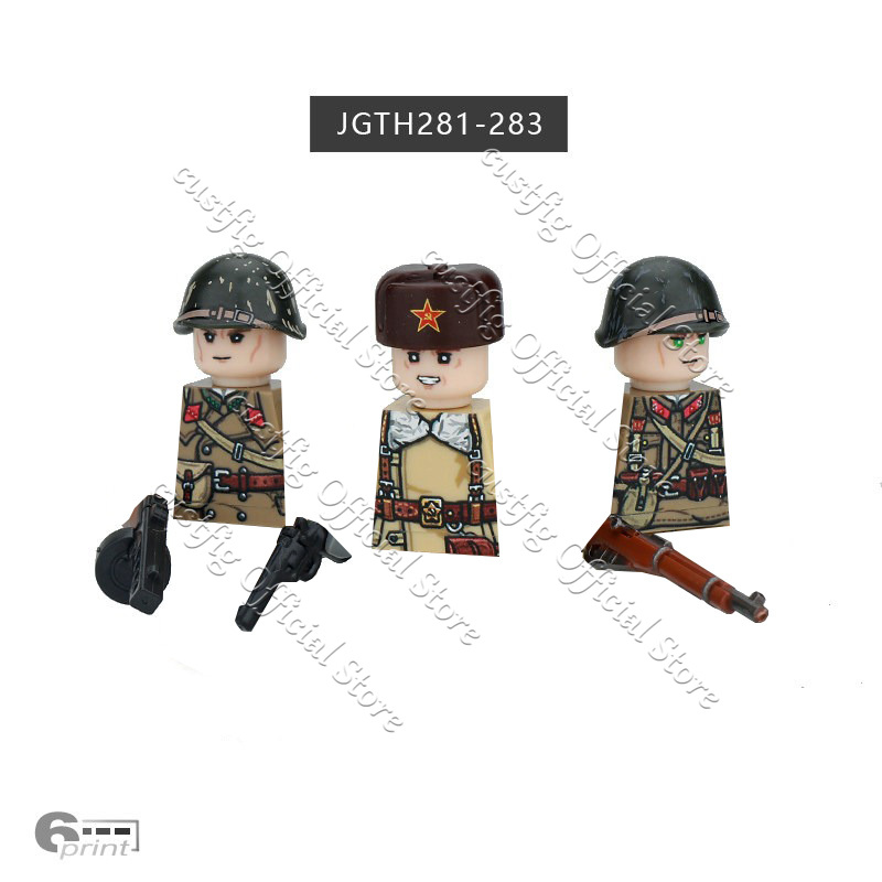 MOC Military Soviet Soldier Fi - đánh giá và giá Lego Minifigure Holder