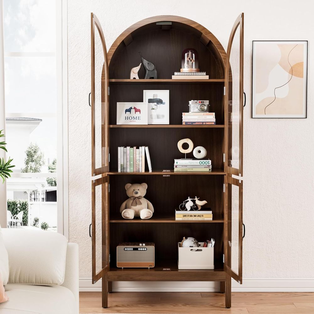 70.9 Tall Walnut Acrylic Glass - đánh giá và giá Display Case Acrylic