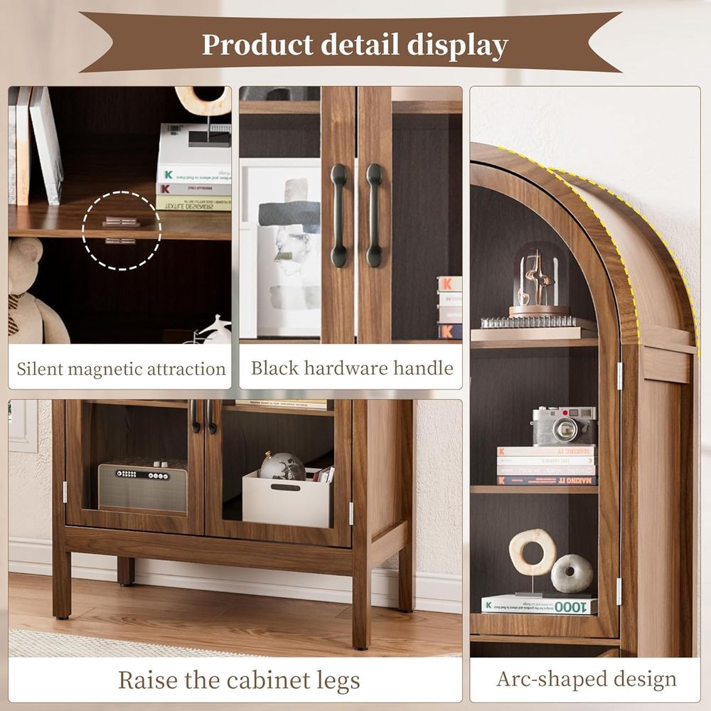 70.9 Tall Walnut Acrylic Glass - đánh giá và giá Display Case Acrylic