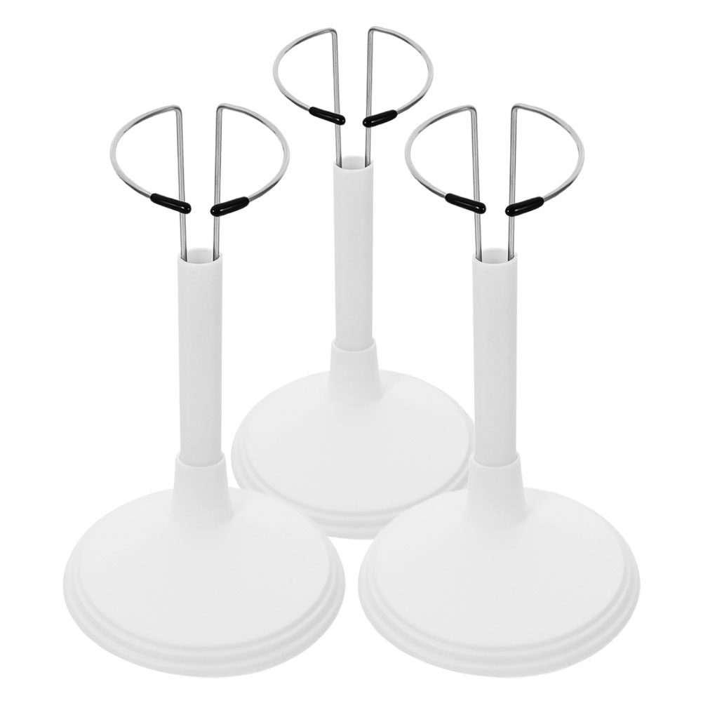 3Pcs White Plastic Adjustable  - đánh giá và giá Action Figure Stand