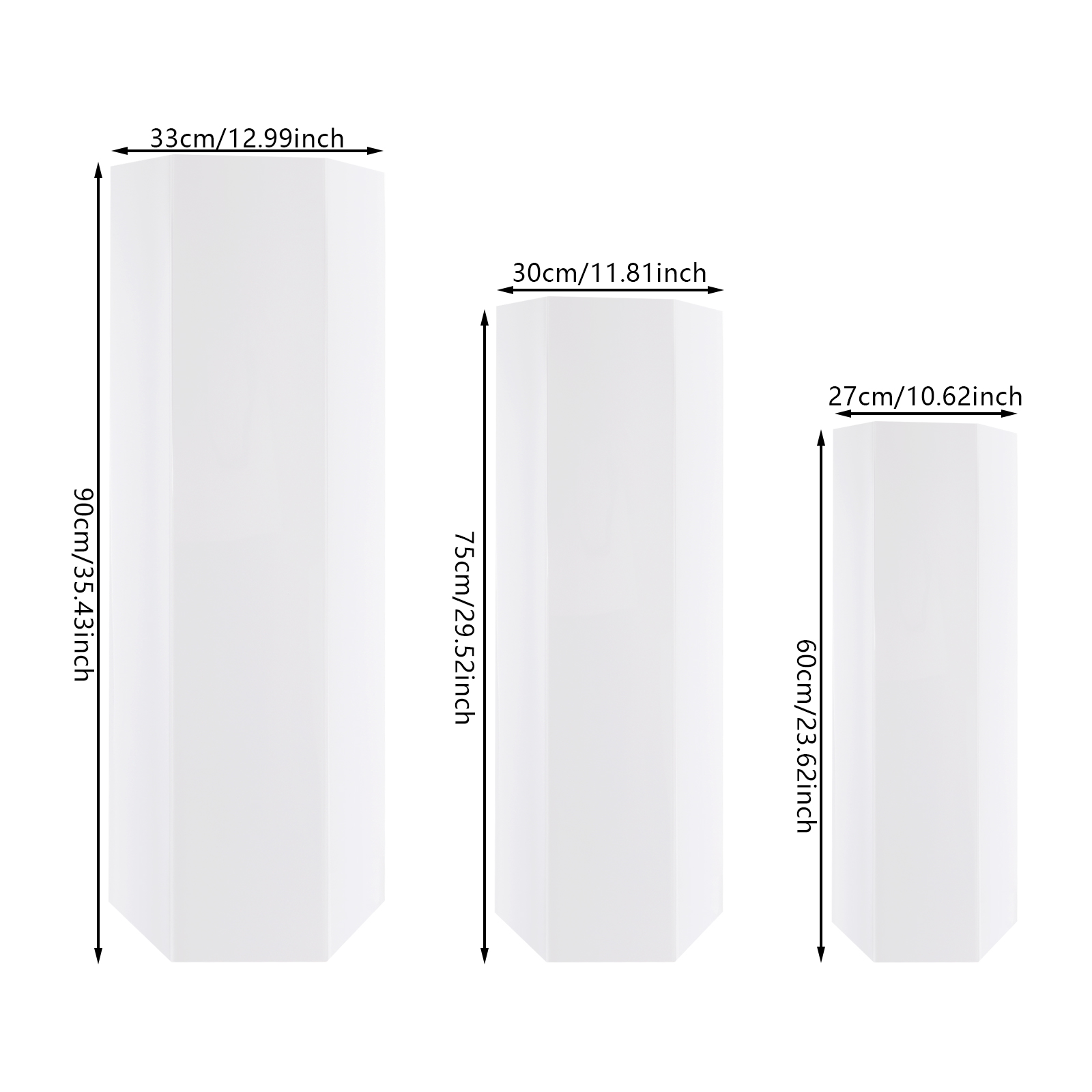 White Acrylic 3PCS Display Ris - đánh giá và giá Display Risers Set
