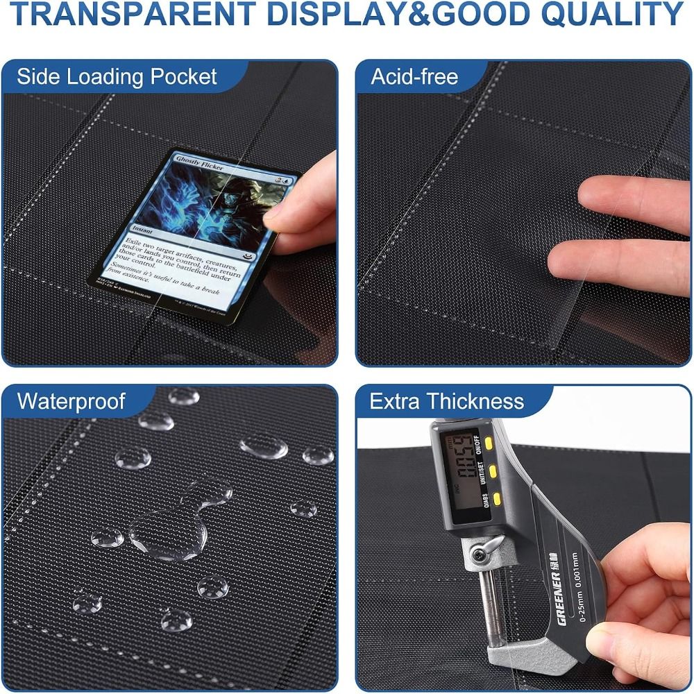 10Pcs 9-Pocket A4 Trading Card - đánh giá và giá Trading Card Binder