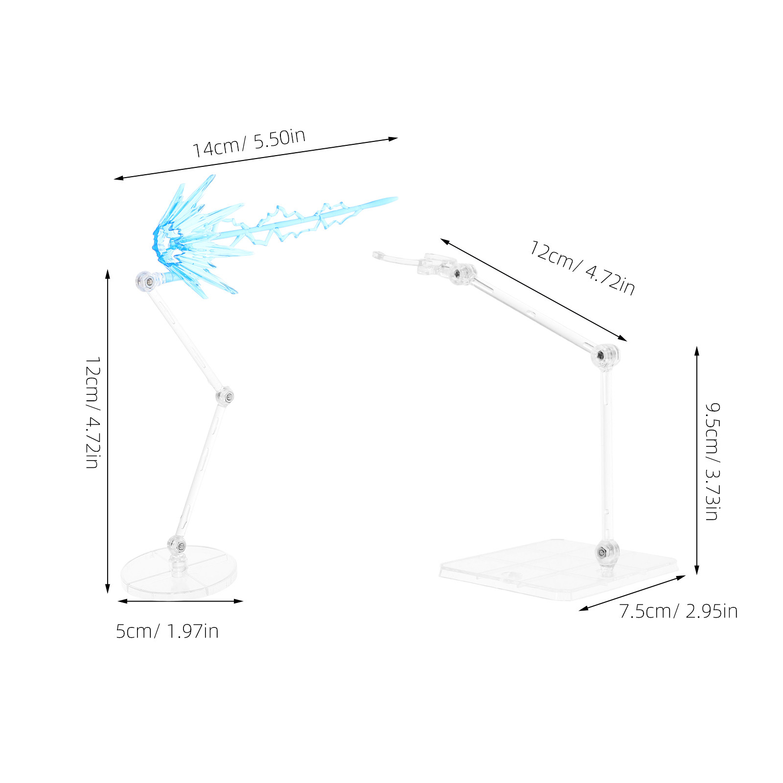 1Set Clear Adjustable Figure S - đánh giá và giá Action Figure Stand