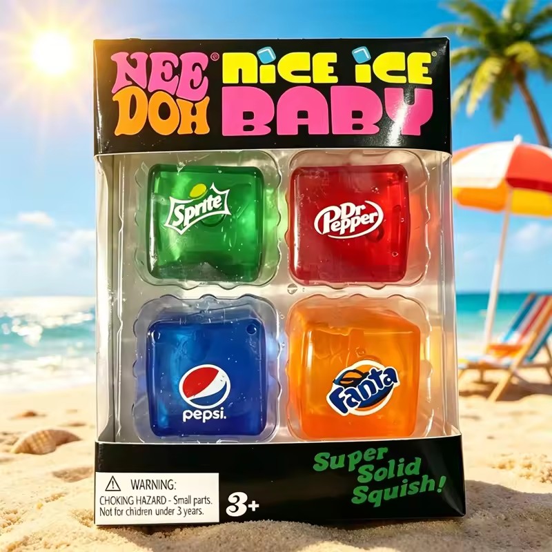 Needoh Mini Nice Ice Baby 4 Pa - đánh giá và giá Fidget Cube Original