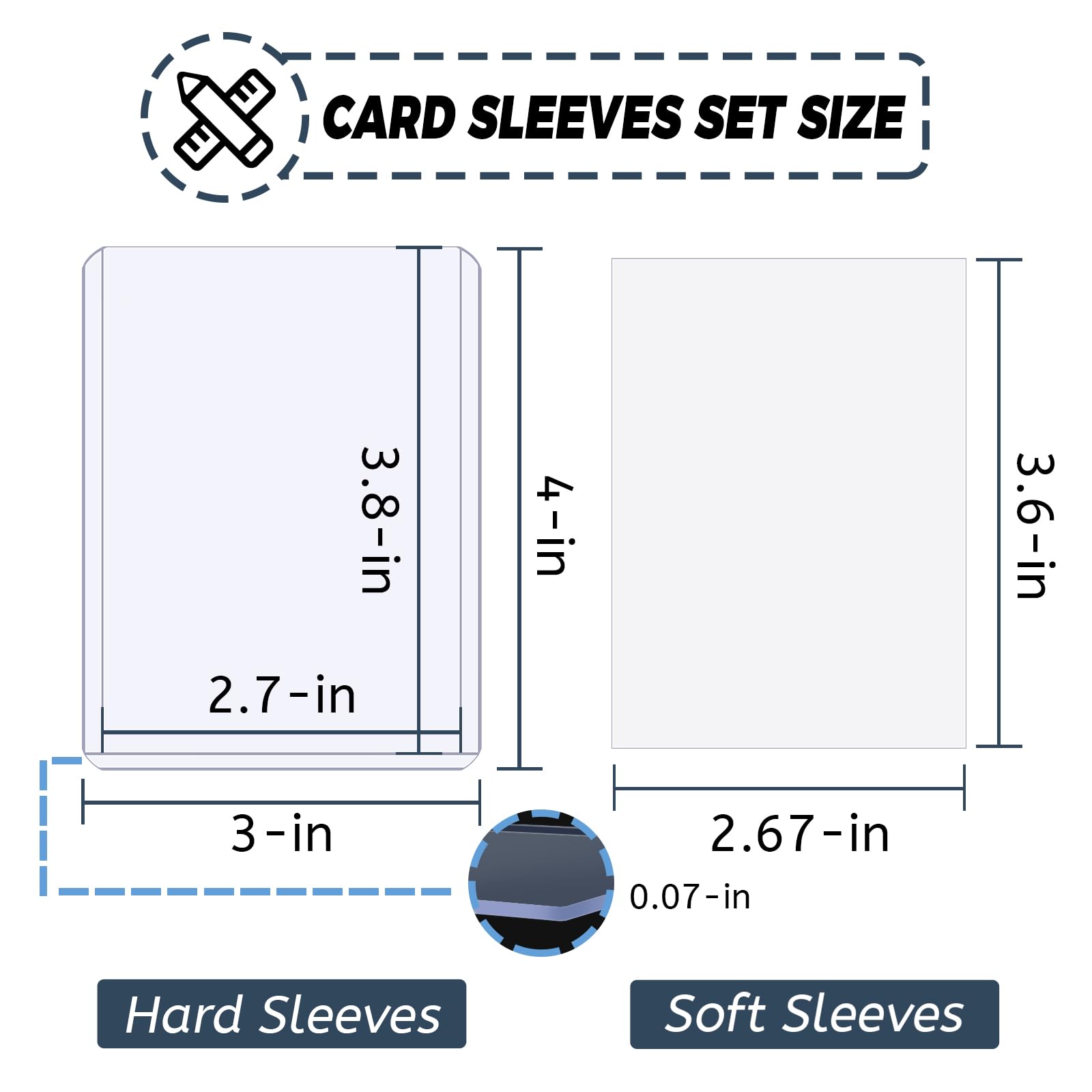 100-600pcs Card Sleeves Hard S - đánh giá và giá Pokemon Binder Card