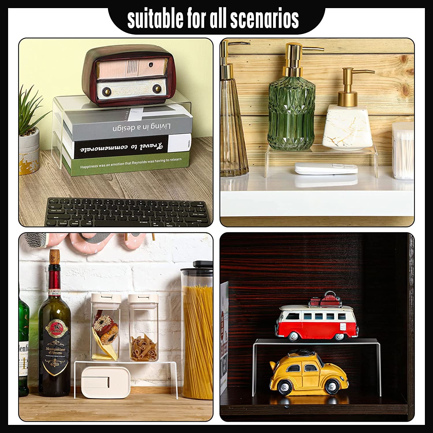Clear Rectangular Acrylic Disp - đánh giá và giá Pop Display Shelf
