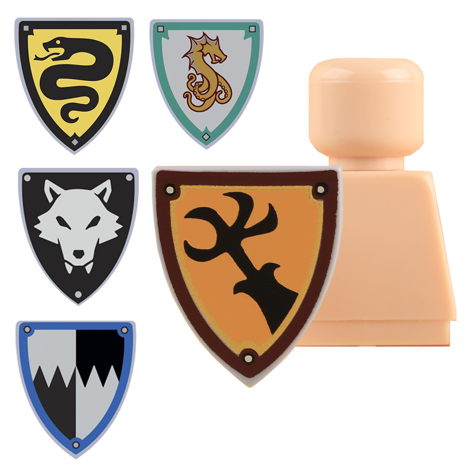 MOC Medieval Knights Black Wol - đánh giá và giá Lego Minifigure Holder