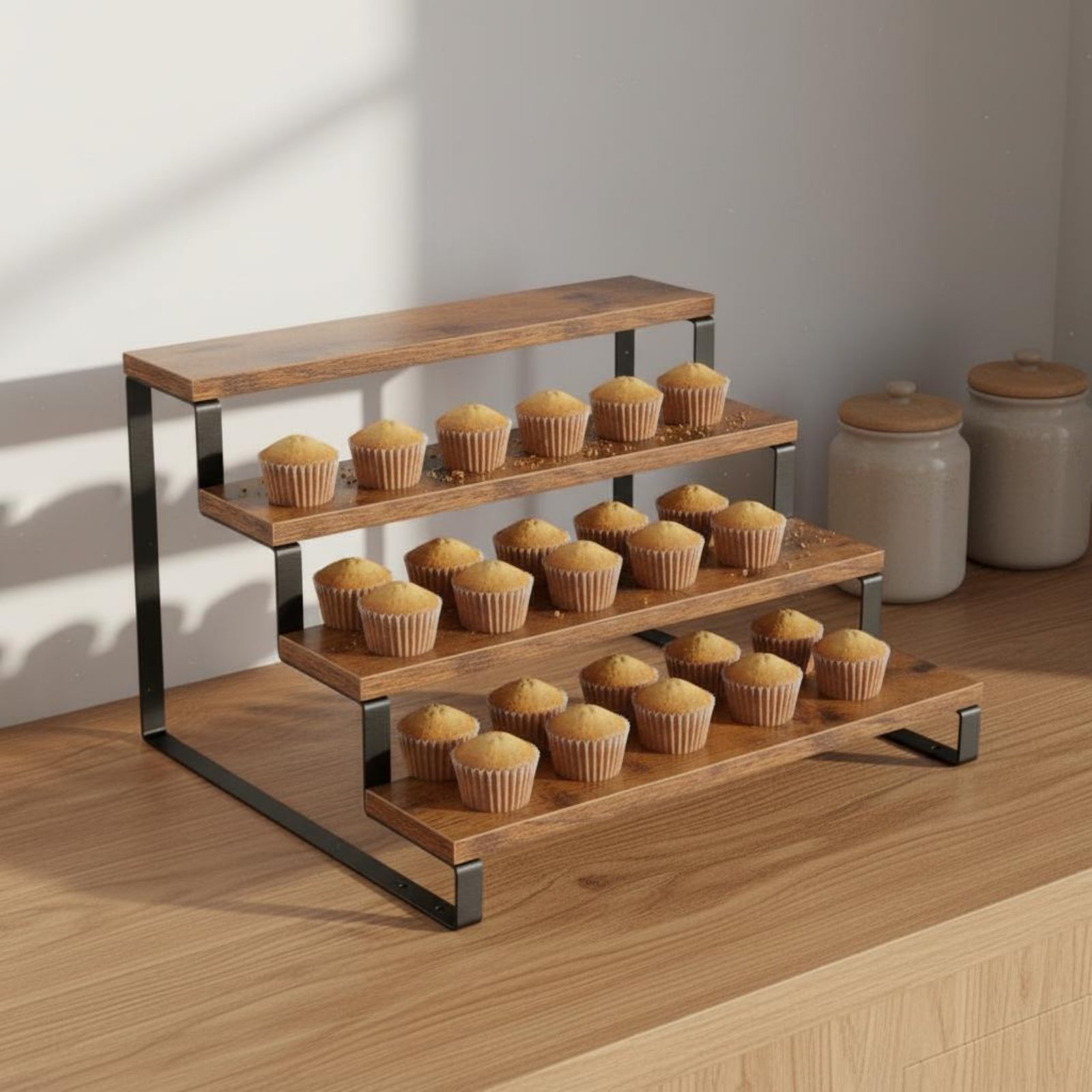 4 Tier Display Riser Space Sav - đánh giá và giá Display Risers Set